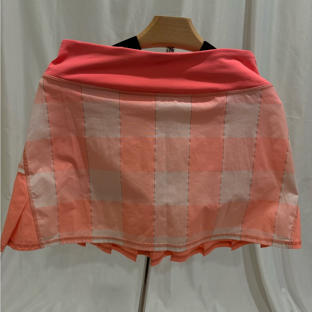 lululemon athletica Coral and Peach Pleated Skater Skirt - Picture 3 of 13